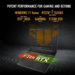 ASUS TUF A15 Ryzen 7 RTX 3050 Gaming Laptop Black